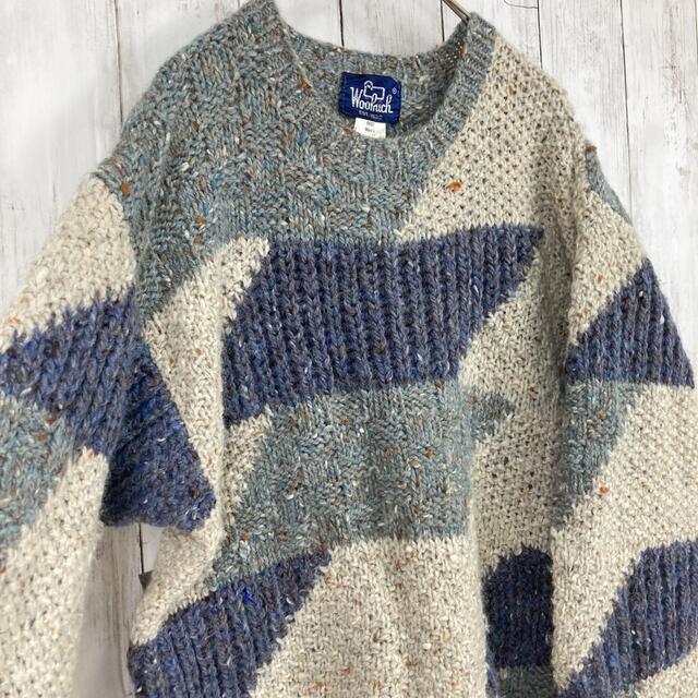 WOOLRICH(ウールリッチ)の【好配色】ビンテージWOOLRICHウールリッチジャガードニットセーターM男女. メンズのトップス(ニット/セーター)の商品写真