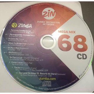 ズンバ(Zumba)のズンバ　megamix68 CD メガミックス　zumba(クラブ/ダンス)