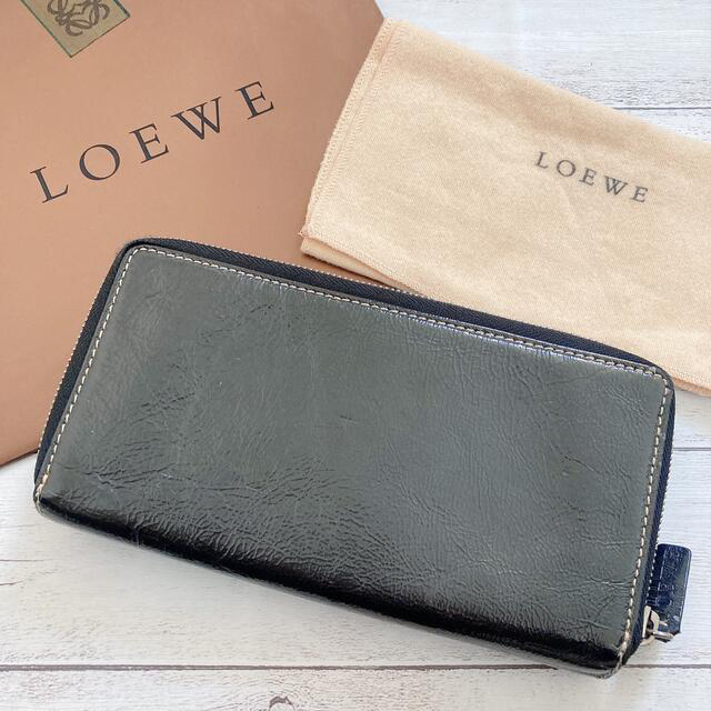 希少】LOEWE ロエベ レディース 長財布 折り財布 革財布 希少】LOEWE ロエベ レディース 長財布 折り財布 革財布