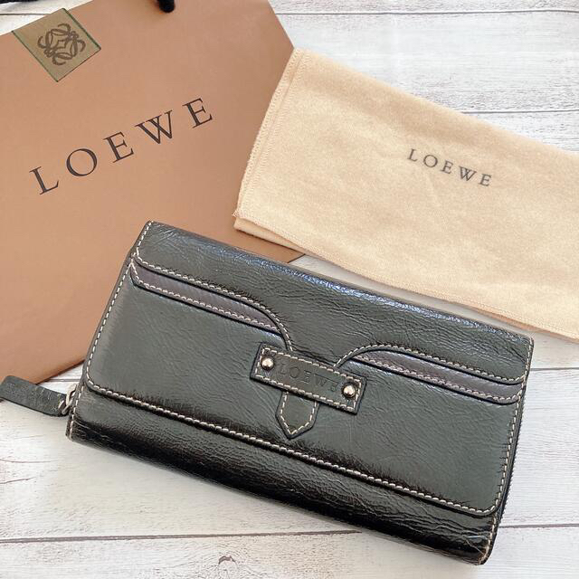 LOEWE(ロエベ)の【希少】LOEWE ロエベ レディース 長財布 折り財布 革財布  レディースのファッション小物(財布)の商品写真