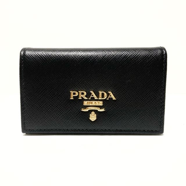 PRADA(プラダ)のPRADA(プラダ) 名刺入れ美品  - 黒 レザー レディースのファッション小物(名刺入れ/定期入れ)の商品写真