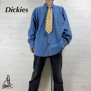 ディッキーズ(Dickies)の《刺繍ロゴ》Dickies ディッキーズ　デニムシャツXXL☆ネクタイプレゼント(シャツ)