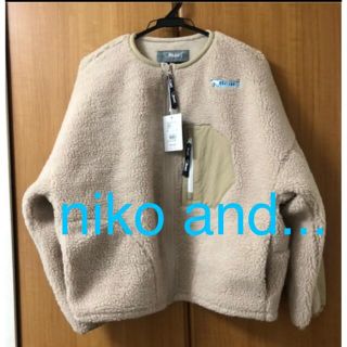 ニコアンド(niko and...)の最終値下げ☆niko and ... とBear USA コラボボアブルゾン(ブルゾン)