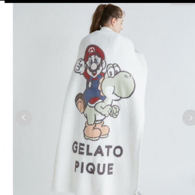 新品未使用品タグ付き☆gelato pique マリオコラボブランケット