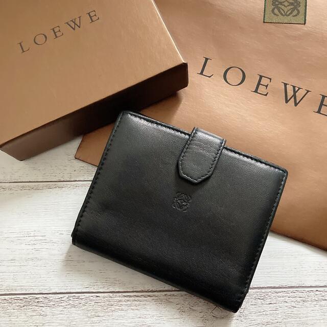 ロエベ　LOEWE　折財布　革