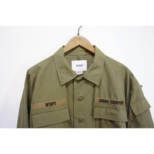 W)taps(ダブルタップス)の20AW WTAPSダブルタップス JUNGLE LSジャケットOD105M▲ メンズのジャケット/アウター(ミリタリージャケット)の商品写真