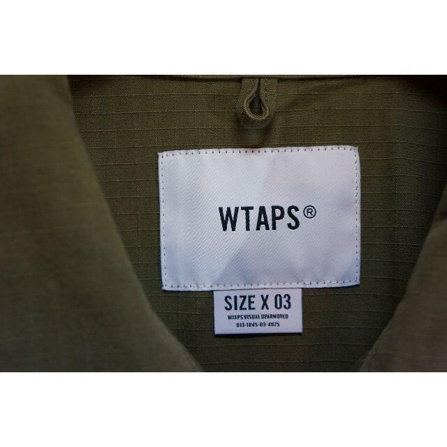 W)taps(ダブルタップス)の20AW WTAPSダブルタップス JUNGLE LSジャケットOD105M▲ メンズのジャケット/アウター(ミリタリージャケット)の商品写真