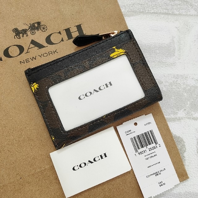 【限定コラボ】COACH×peanut ウッドストックカードケース