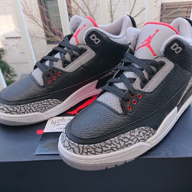 NIKE AIR JORDAN 3 BLACK CEMENT