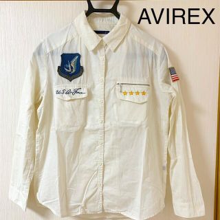 アヴィレックス(AVIREX)のAVIREX アビレックス ミリタリー シャツ レディース 刺繍 ワッペン(シャツ/ブラウス(長袖/七分))