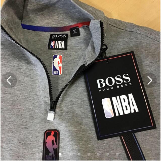 HUGO BOSS(ヒューゴボス)のBOSS X NBA ジップネックスウェットシャツ コラボレーションロゴ☆ メンズのトップス(スウェット)の商品写真