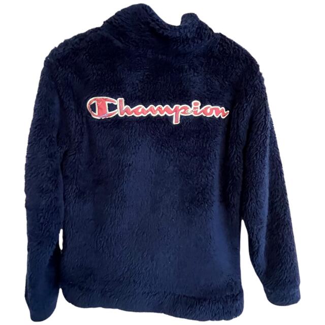 Champion(チャンピオン)のChampion★チャンピオン★フリースブルゾン★ネイビー★ジップアップ★140 キッズ/ベビー/マタニティのキッズ服女の子用(90cm~)(ジャケット/上着)の商品写真