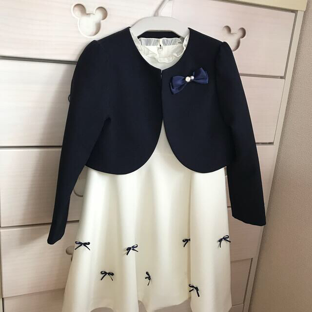 卒園式・入学式・結婚式・セレモニーワンピース キッズ/ベビー/マタニティのキッズ服女の子用(90cm~)(ドレス/フォーマル)の商品写真