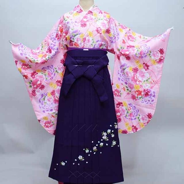 福袋 着物袴セット ジュニア用へ直し 135～150cm 袴変更可能 NO36132 和服+着物
