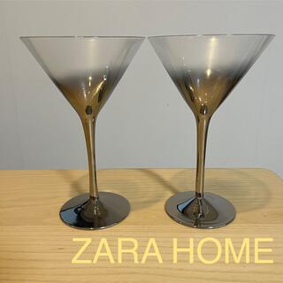 ザラホーム(ZARA HOME)のZARAHOME 2点セット カクテルグラス(グラス/カップ)