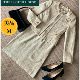 ザスコッチハウス(THE SCOTCH HOUSE)のひなゆき様専用 スコッチハウス ツイードスーツ＋ブローチ(スーツ)