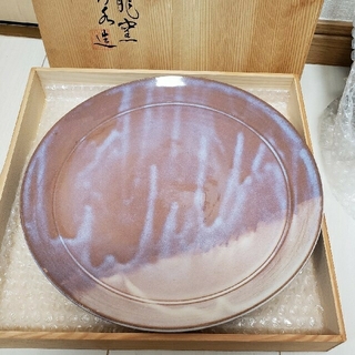 萩焼　　大皿(陶芸)