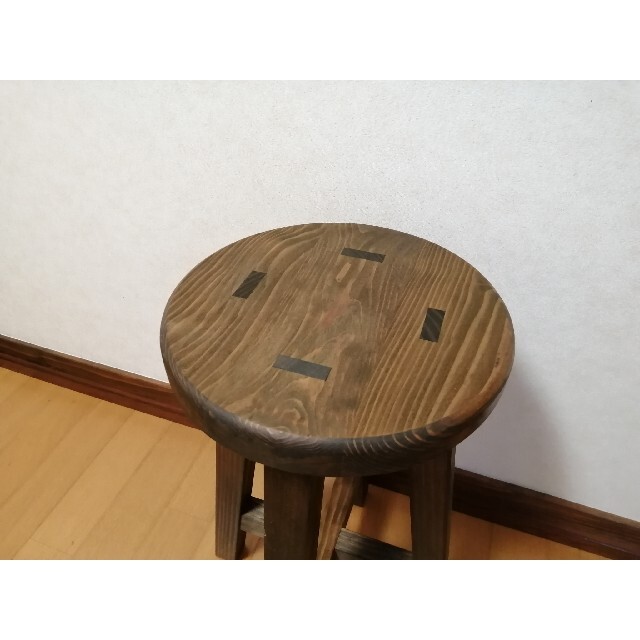 木製スツール　高さ60cm　丸椅子　stool インテリア/住まい/日用品の椅子/チェア(スツール)の商品写真