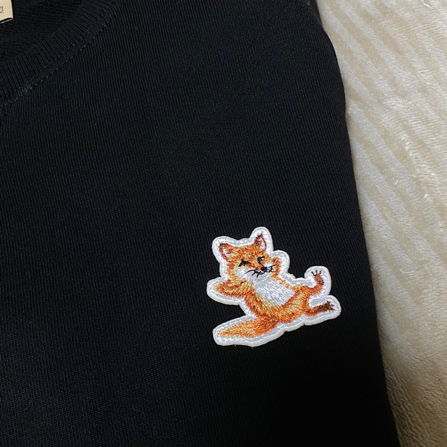 MAISON KITSUNE' - Maison Kitsuné チラックス 黒パーカーSサイズの