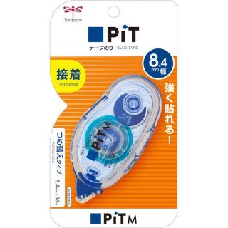 トンボエンピツ(トンボ鉛筆)の【PIT】テープのり　ピットテープM8.4mm　本体3個　詰め替え2個(その他)