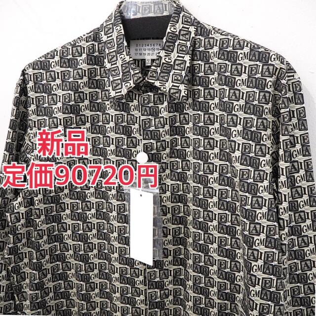 高い素材 Maison Martin シャツ 長袖 比翼 ロゴ キューブ メゾンマルジェラ 定価90720円 新品 - Margiela シャツ