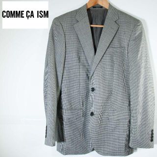 コムサイズム(COMME CA ISM)のCOMME CA ISM ジャケット　グレー　チェック(テーラードジャケット)