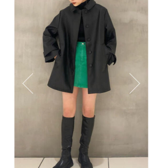 SLY - 【e/s】 FAUX LEATHER SHORT コート☆ブラック SLY - 【e/s】 FAUX LEATHER SHORT コート☆ブラック