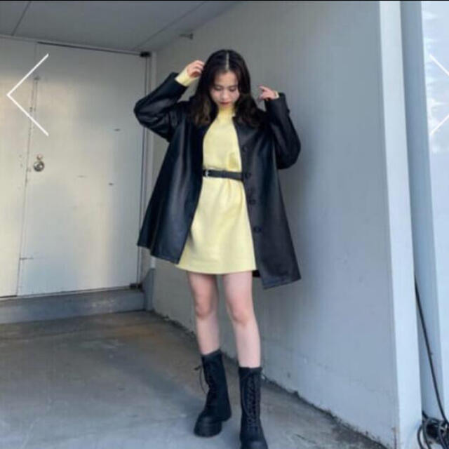 SLY - 【e/s】 FAUX LEATHER SHORT コート☆ブラック SLY - 【e/s】 FAUX LEATHER SHORT コート☆ブラック