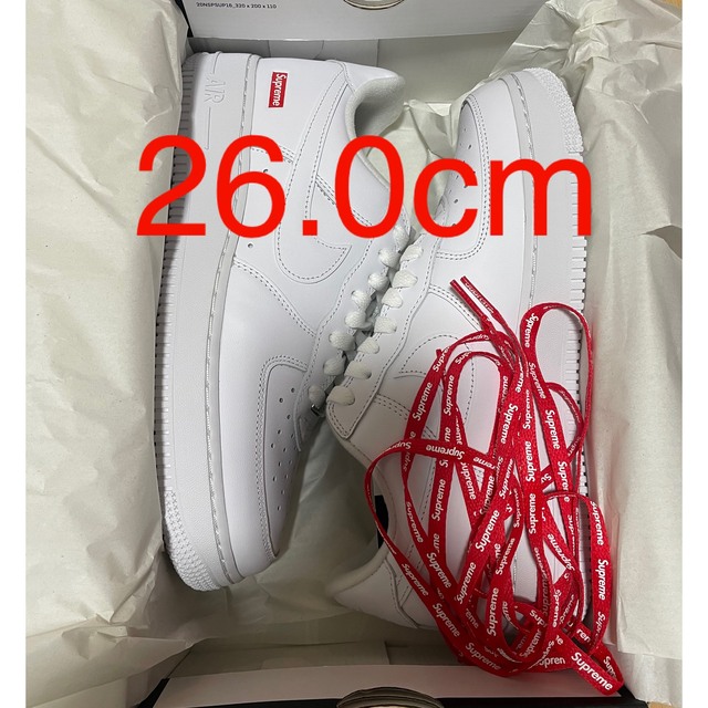 26.0cm Supreme Nike Air Force 1 white