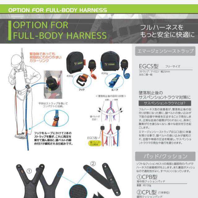 フルハーネス 新規格 Mサイズ サンコー タイタン 墜落制止用器具