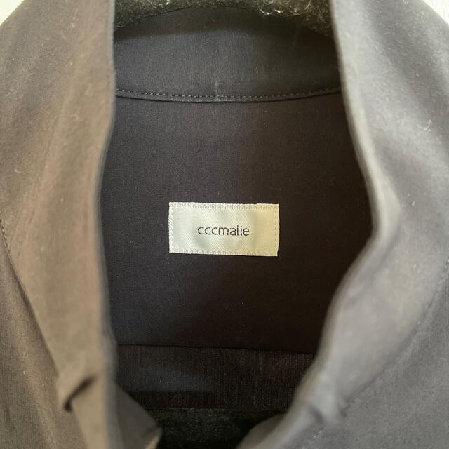 シーマリー　cccmalie  キャップスリーブ　半袖　ブラウス　ネイビー レディースのトップス(シャツ/ブラウス(半袖/袖なし))の商品写真