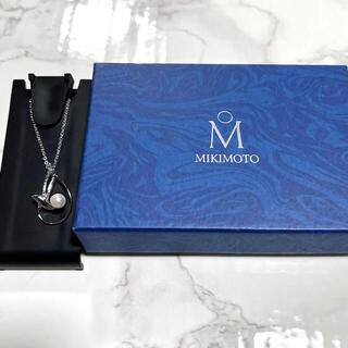 ミキモト(MIKIMOTO)のMIKIMOTO ネックレス 真珠 アコヤパール 葉っぱ スターリングシルバー(ネックレス)