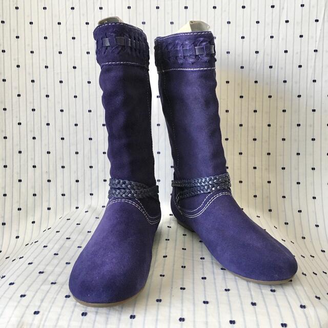 UGG(アグ)のZodiacゾディアックUS限定purpleスウェードブーツ23.0cmUS6 レディースの靴/シューズ(ブーツ)の商品写真