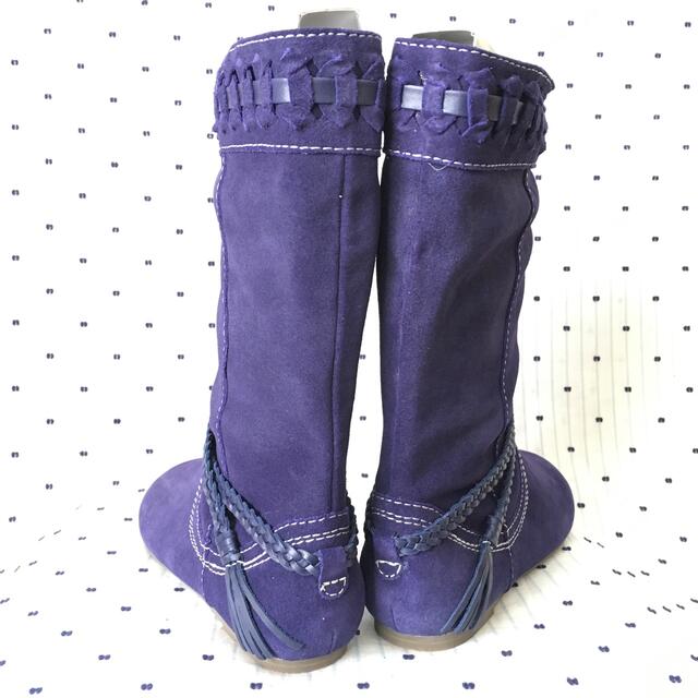 UGG(アグ)のZodiacゾディアックUS限定purpleスウェードブーツ23.0cmUS6 レディースの靴/シューズ(ブーツ)の商品写真