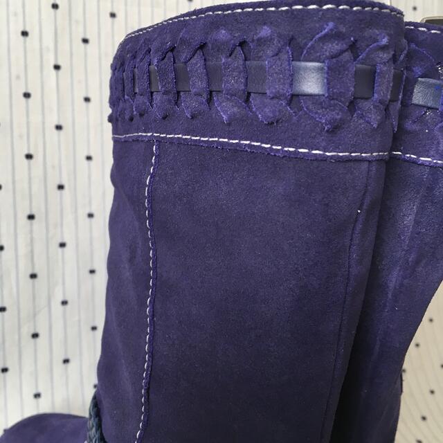 UGG(アグ)のZodiacゾディアックUS限定purpleスウェードブーツ23.0cmUS6 レディースの靴/シューズ(ブーツ)の商品写真