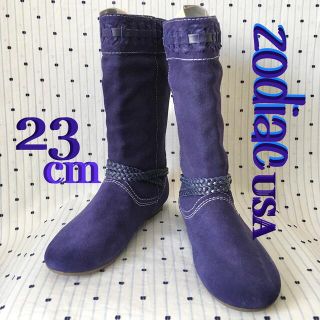 アグ(UGG)のZodiacゾディアックUS限定purpleスウェードブーツ23.0cmUS6(ブーツ)