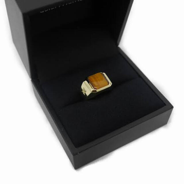 WACKO MARIA】TIGER'S EYE SIGNET RING - www.top4all.pl