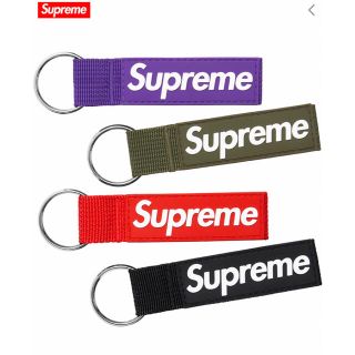 シュプリーム(Supreme)のsupreme webbing keychain Black(キーホルダー)