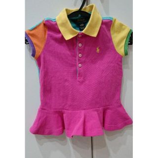 ポロラルフローレン(POLO RALPH LAUREN)のラルフローレン　女の子用　裾フリルポロシャツ　110cm(Tシャツ/カットソー)