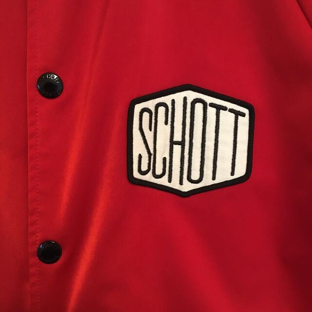 schott(ショット)のSCHOTT コーチジャケット ショットブロス 34-RED メンズのジャケット/アウター(ライダースジャケット)の商品写真