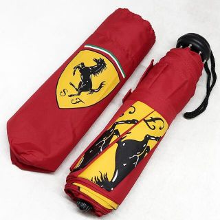 フェラーリ(Ferrari)の未使用 Ferrari フェラーリ 跳ね馬 ビッグエンブレム 折りたたみ傘(傘)