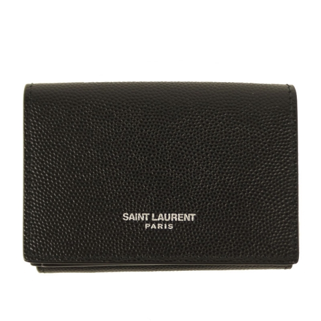 SAINTLAURENT サンローラン プティット Wホック 三つ折り財布 - 小物