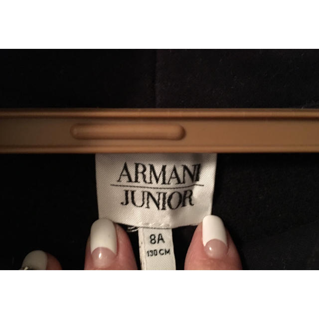 ARMANI JUNIOR(アルマーニ ジュニア)のお値下げ アルマーニジュニア 裏起毛チュニック キッズ/ベビー/マタニティのキッズ服女の子用(90cm~)(ワンピース)の商品写真