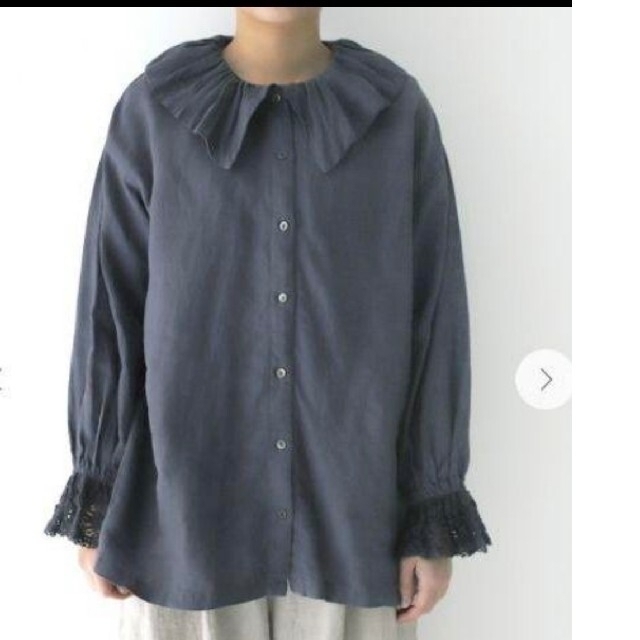 nest Robe(ネストローブ)のネストローブ♡リネンピエロカラーブラウス レディースのトップス(シャツ/ブラウス(長袖/七分))の商品写真