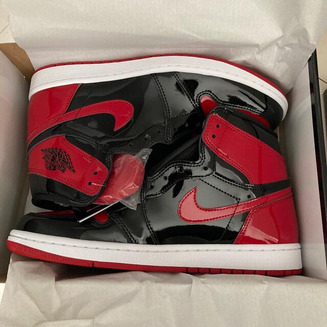 NIKE(ナイキ)のJORDAN 1 RETRO HIGH OG PATENT BRED メンズの靴/シューズ(スニーカー)の商品写真