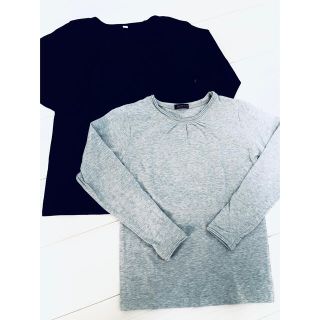 ユニクロ(UNIQLO)の女児長袖カットソー　UNIQLO等　計2枚(Tシャツ/カットソー)