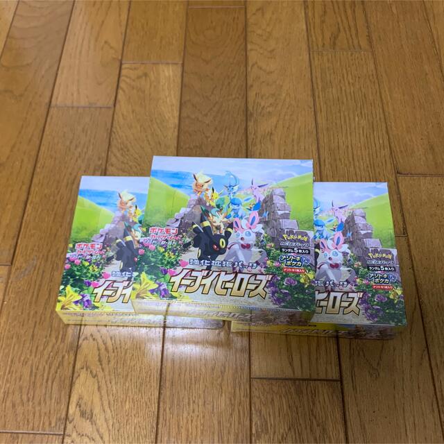 ポケモンカード イーブイヒーローズ3box＋おまけ エンタメ/ホビーのトレーディングカード(Box/デッキ/パック)の商品写真