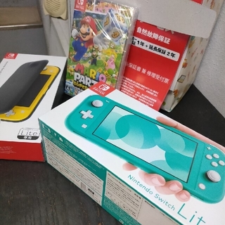 ニンテンドウ(任天堂)の故障保証3年22年1月購入 新品 任天堂Switch Light 本体のみ(携帯用ゲーム機本体)