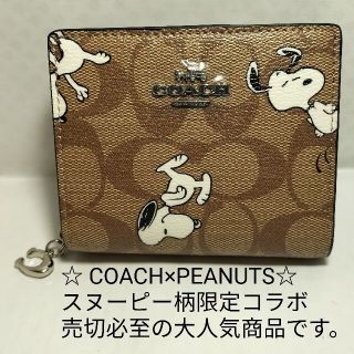 コーチ(COACH)の【大人気】　新品未使用　コーチ　スヌーピー柄　財布(財布)