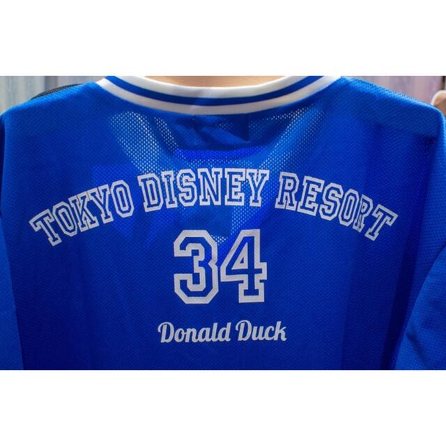 Disney(ディズニー)のディズニー　ドナルドメッシュTシャツ レディースのトップス(Tシャツ(半袖/袖なし))の商品写真